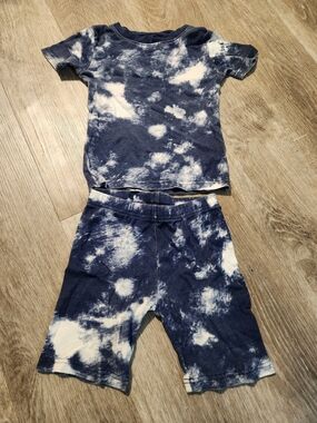 Carter's Navy & White Tie-Dye Tee and Shorts Set